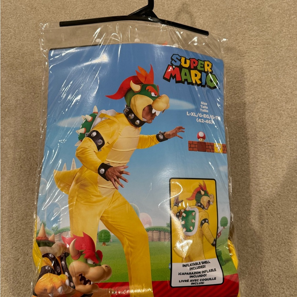 Nintendo Super Mario Bowser Costume - Yellow and Green
